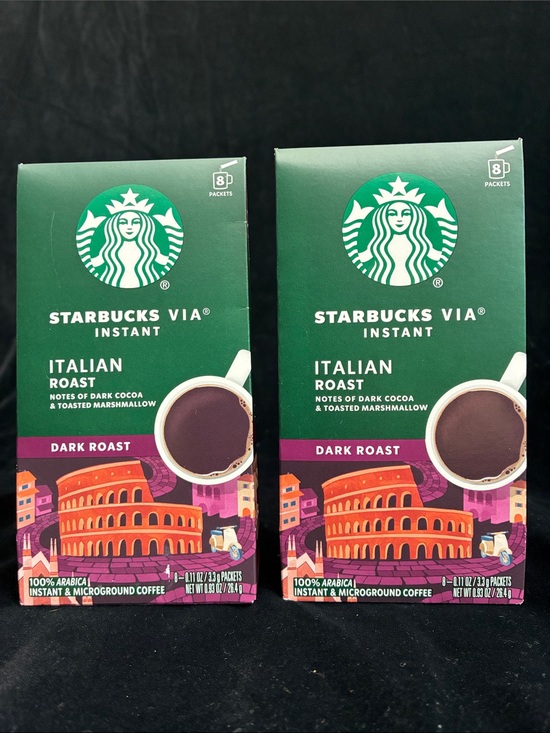 Starbucks Other - Starbucks Instant Italian Roast Coffee 16 Packets dark coca & marshmallow notes